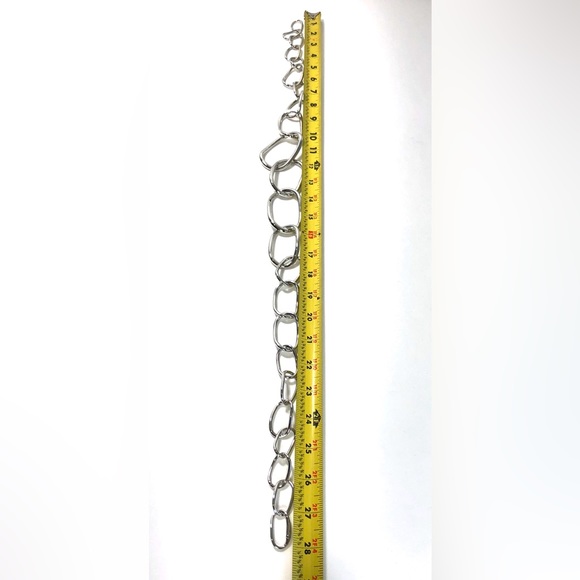 Lauren by Ralph Lauren Silver Tone Graduated Chain Link Necklace 28 inches - Picture 6 of 8